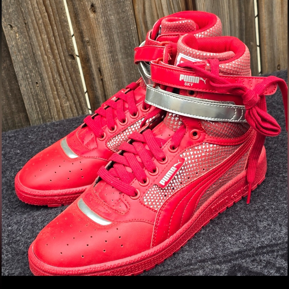 PUMA Women's Sky II HI Roses BARBATOS Red/Black NEW IN BOX SZ 10